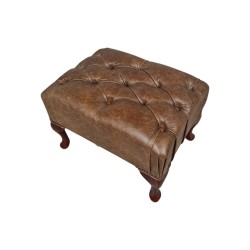 Vintage Leather 3" Higher Stool